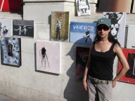 Angel Luna street art exhibition in Brighton