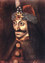 Austrian oil painting of Vlad the Impaler c 1560, possibly from a lost original