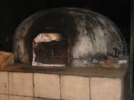 traditional wood-fired clay oven