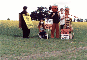 protesters by crop