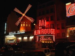 Moulin Rouge at night