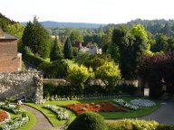 looking along the river valley from the castle