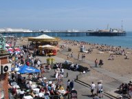 Brighton Pier and sea front