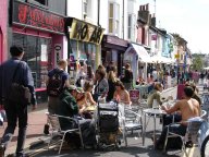 North Laine on a busy Sunday afternoon